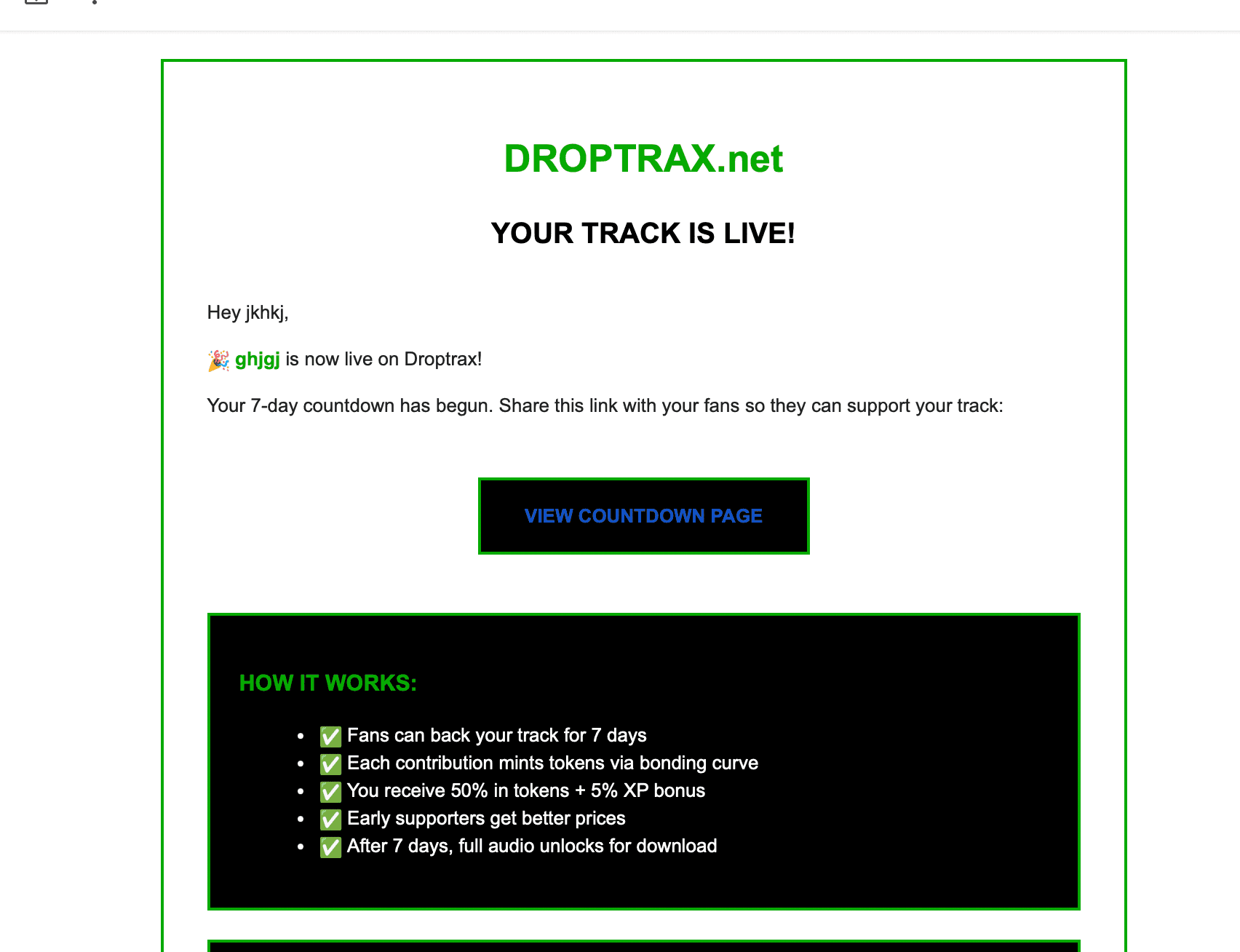 Get Countdown Launch Email